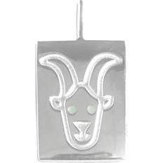 Design Letters Capricorn Zodiac Charm - Silver