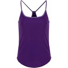 Tridri Yoga Vest Women - Bright Purple/Purple Melange