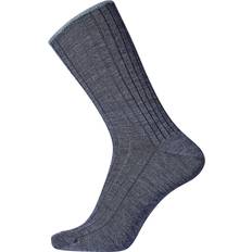 Undertøy Egtved Wool No Elastic Rib Socks - Blue