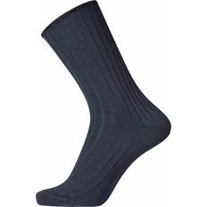 Undertøy Egtved Wool No Elastic Rib Socks - Dark Blue