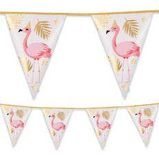 Boland Folienwimpelkette Flamingo 4m