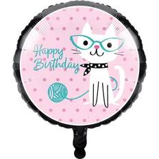 Creative Party Cute Cats “Happy Birthday” Foil Balloon 1 Pc 18"