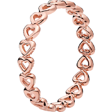 Pandora Band of Hearts Ring - Rose Gold