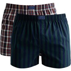 Herre - Klassiske boksere Underbukser Gant Stripe Boxer Shorts 2-pack - Marine