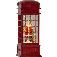 Star Trading Telephone Booth with Santa Weihnachtsleuchte 22cm