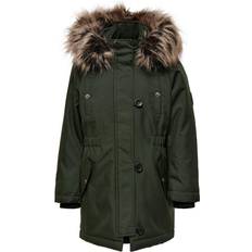 Only Long Parkas - Green/Raisin