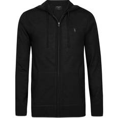 AllSaints Mode Merino Zip Hoodie - Black