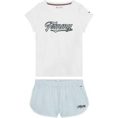 Tommy Hilfiger Seersucker Shorts and T-shirt Pyjama Set - White