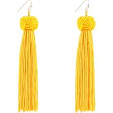 Everneed Maliva Tassel Earrings - Gold/Yellow