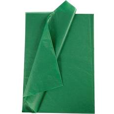 Vannbasert Silke- & kreppapir Silkespapper, grön, 14 g, 10 ark/ 1 förp