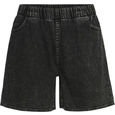 Noisy May Normal Waist Denim Shorts - Black