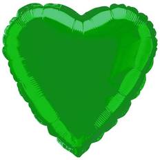 Grönt Hjärta Heliumballong