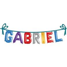 Hisab Joker Text & Theme Balloons Name Gabriel