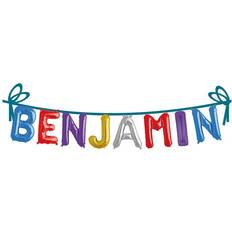 Hisab Joker Text & Theme Balloons Name Benjamin