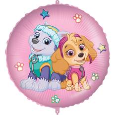 Procos 92976 Foil Balloon Paw Patrol Skye and Everest Diameter Approx. 46 cm Helium Air Balloon Birthday Gift Present