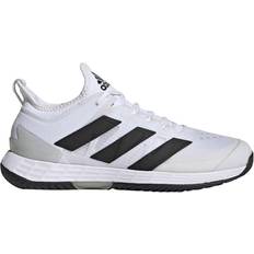 44 - Herre Racketsportsko Adidas Adizero Ubersonic 4 M - Cloud White/Core Black/Silver Metallic