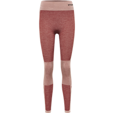 Hummel Clea Seamless Mid Waist Tights Women - Withered Rose/Rose Tan Melange