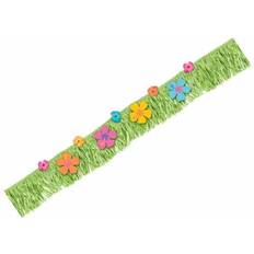 Amscan Hawaiian Hibiscus Fringe Banner 1.8cm x 22.8cm-1 Pc, Green