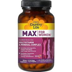 L-Tyrosine Vitamins & Minerals Country Life Max for Women 120
