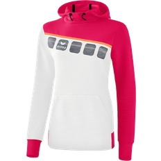 Erima 5-C Hoody Women - White/Love Rose/Peach