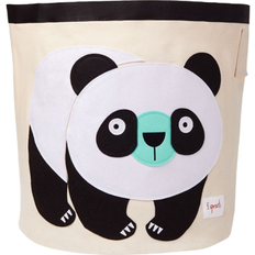 Beige Storage Baskets 3 Sprouts Panda Storage Bin