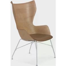 Natur Sessel Kartell K/Wood Leather Sessel 110cm