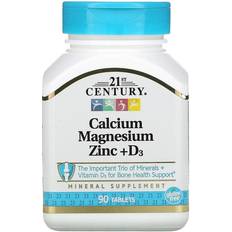 21st Century Calcium Magnesium Zinc + D3 90 Stk.