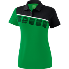 Erima 5-C Polo Shirt Women - Emerald/Black/White