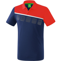 Erima 5-C Polo Shirt Men - New Navy/Red/White