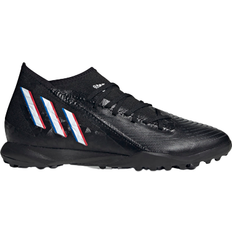Adidas Turf (TF) Soccer Shoes adidas Predator Edge.3 Turf - Core Black/Cloud White/Vivid Red