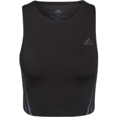 Adidas Run Icons 3-Stripes Cooler Crop Top Women - Black