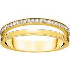 Thomas Sabo Double Ring - Gold/Transparent
