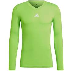 Men - Soccer Base Layers Adidas Team Base Long Sleeve T-shirt Men - Solar Green
