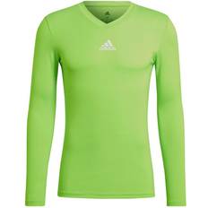 Grün Basisschicht-Oberteile adidas Team Base Long Sleeve T-shirt Men - Solar Green