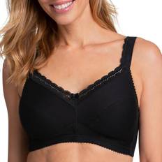 Miss Mary Cotton Comfort Soft Bra - Black