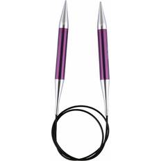 Knitpro KP47198 Zing: Knitting Pins: Circular: Fixed: 120cm x 10.00mm, Aluminium, Multi-Colour, 10mm