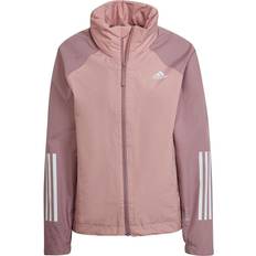 Adidas Women BSC 3-Stripes Rain Rdy Jacket - Magic Mauve/Wonder Mauve