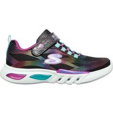 Skechers Glow Brites Child Girls Trainers - Black