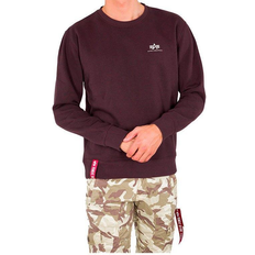 Alpha Industries Basic Small Logo Sweatshirts - Deep Maroon