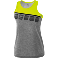 Soccer - Women Tank Tops Erima 5-C Tank Top Women - Grey Marl/Lime Pop/Black