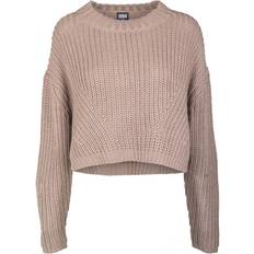 Urban Classics Ladies Wide Oversize Sweater - Taupe