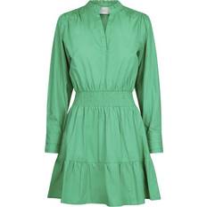 Neo Noir Yvette Poplin Dress - Green