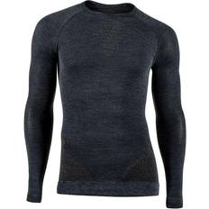 UYN Fusyon Cashmere UW Long Sleeve Shirt Men - Grey Rock/Brown