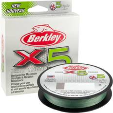 Flachschnüre Angelschnur Berkley X5 Braid 150 0.080 mm Low-Vis Green