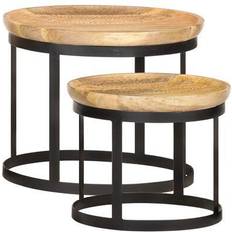 vidaXL Round Small Table 20.9"