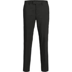 Elastan/Lycra/Spandex Hosen Jack & Jones Super Slim Fit Suit Trousers - Black/Black