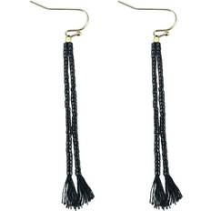 Everneed Nille Tassel Earrings - Gold/Black