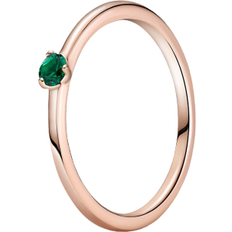 Pandora Solitaire Ring - Rose Gold/Green