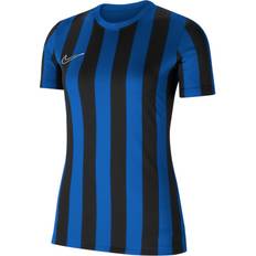 Nike Division IV Striped Short Sleeve Jersey Women - Royal Blue/Black/White
