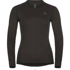 Damen - Trainingsbekleidung Basisschicht-Oberteile Odlo Active Warm Eco Long-Sleeve Base Layer Top Women - Black
